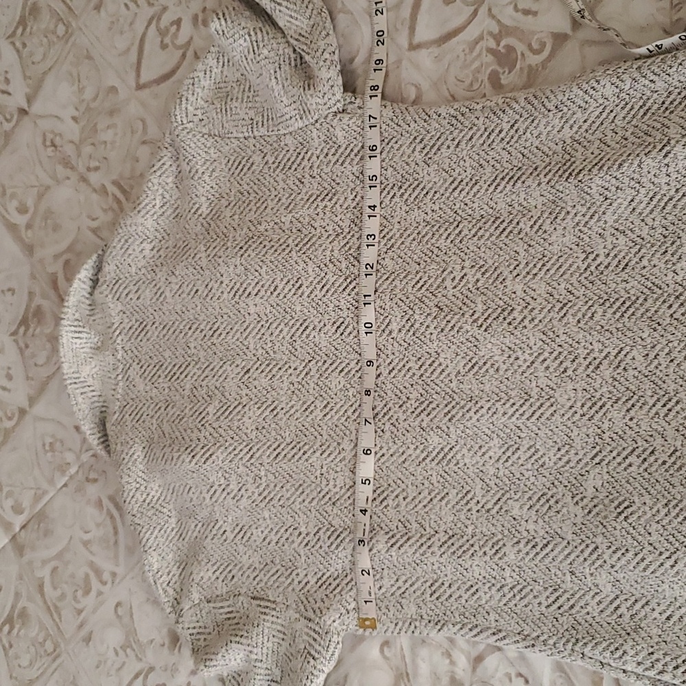 Topshop Gray Herringbone Pattern Knit Cardigan/Ja… - image 8